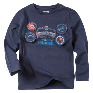 Παιδική μπλούζα Mayoral για αγόρια Airplane Μπλε αγορίστικες μοντέρνες μακρυμάνικες μπλούζες