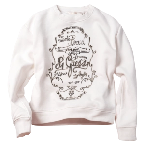 Παιδική μπλούζα GUESS για κορίτσια Authentic Brand Άσπρο αγορίστικες επώνυμες μπλούζες