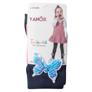 Παιδικό καλσόν για κορίτσια Yanoir Butterfly Μπλε κοριτσίστικα οικονομικά καθημερινά