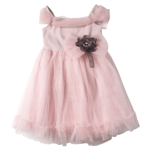 Παιδικό φόρεμα για κορίτσια Bella ροζ κοριτσίστικα επίσημα εντυπωσιακά αμπιγιέ για γάμο βάφτιση