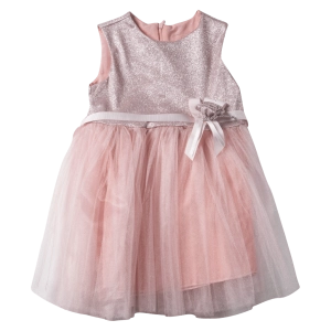 Παιδικό φόρεμα για κορίτσια Miss Rose ροζ πούδρας κοριτσίστικα αμπιγιέ για γάμο βάφτιση εντυπωσιακά μοντέρνα οικονομικά