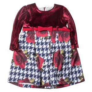 Παιδικό φόρεμα ΕΒΙΤΑ για κορίτσια Rose μπορντό κοριτσίστικα οικονομικά επίσημα επώνυμα