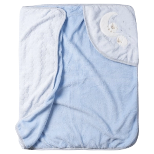 Παιδική κουβέρτα για αγόρια Sweet Dreams γαλάζιο κοριτσίστικα οικονιμικά ζεστά λευκά είδη με επένδυση