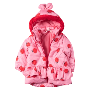 Παιδικό μπουφάν για κορίτσια Coccinella Ροζ κοριτσίστικα μοντέρνα ζεστά ποιοτικά μπουφάν