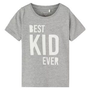 Παιδική μπλούζα Name it για αγόρια Best Kid γκρι αγορίστικα ποιοτικά οικονομικά καθημερινά επώνυμα online