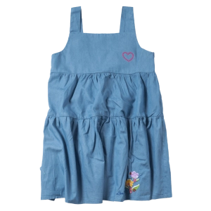 Παιδικό φόρεμα Εβίτα για κορίτσια Love delivery μπλε καθημερινά χαριτωμένα φορέματα online 1