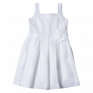 Παιδικό φόρεμα Mayoral για κορίτσια White Άσπρο απλά μονόχρωμα τιράντες παιδικά ετών