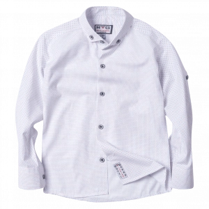 Παιδικό πουκάμισο για αγόρια Ripon άσπρο αγορίστικα απλά μοντέρνα γάμους βαφτίσεις καλόντύσιμο ετών online