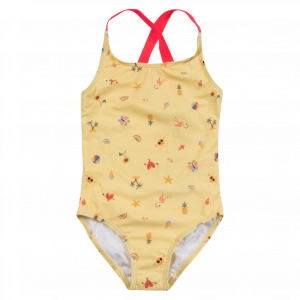 Παιδικό μαγιό Name it για κορίτσια Summertime κίτρινο κοριτσίστικο ολόσωμο online ετών παραλία πισίνα (1)
