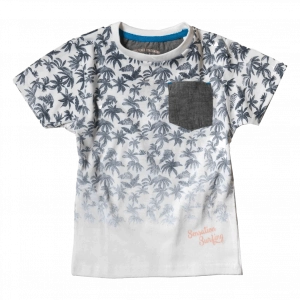 Παιδική μπλούζα E Bound για αγόρια Surfing άσπρη καλοκαιρινές μπλούζες t-shirt ετών