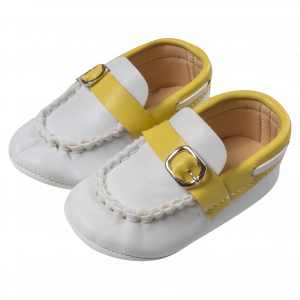 Βρεφικά παπούτσια αγκαλιάς για αγόρια Mocassino κίτρινο αγορίστικα καλά κλασσικά online 9 μηνών (1)