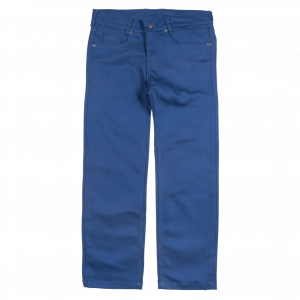 Παιδικό παντελόνι για αγόρια Genova 2 μπλε ραφ καθημερινά ελαστικά αγορίστικά online (1)