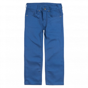 Παιδικό παντελόνι για αγόρια Genova 2 navy μπλε 6-16 καθημερινά αγορίστικα ελαστικά online (1)