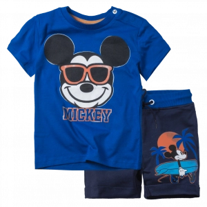Βρεφικό σετ Disney για αγόρια Little Mickey ανοιχτό μπλε αγορίστικα επώνυμα βαμβακερά 100% online 18 μηνών (1)