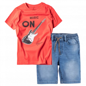 Παιδική μπλούζα Mayoral για αγόρια On Music Κόκκινο αγορίστικα κοντομάνικα καλοκαιρινά μπλουζάκια | Παιδική βερμούδα Mayoral για αγόρια Jeanious μπλε καθημερινά αγορίστικα καλοκαιρινά επώνυμα ετών online (1) 