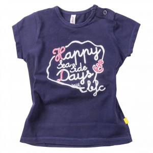 Βρεφική μπλούζα για κορίτσια Happy Days μωβ καθημερινή καλοκαιρινή για εξόδους μηνών online2