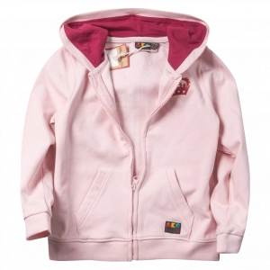 Παιδική ζακέτα AKO για κορίτσια crown ροζ  φούτερ παιδικές ζακέτες με κουκούλα κοριτσίστικες online