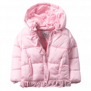 Βρεφικό μπουφάν Original Marines για κορίτσια Baby ροζ χειμωνιάτικα μακρυμάνικα online μηνών επώνυμα