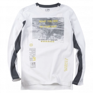 Παιδική μπλούζα Losan για αγόρια Map άσπρο καθημερινή εποχιακή άνετη επώνυμη ετών online (1)