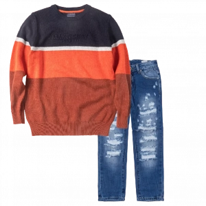 Παιδική μπλούζα Mayoral για αγόρια Maketoday κεταμιδί πλεκτές μπλούζες πουλόβερ αγορίστικες ζεστές ετών | Παιδικό παντελόνι Online για αγόρια Vogue μπλε καθημερινό άνετο κάζουαλ σκισμένο βόλτα ετών online (1) 