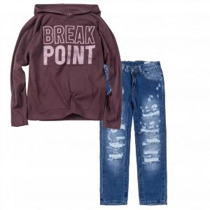Παιδική μπλούζα Losan για αγόρια Break Point μπορντό καθημερινή άνετη σχολείο βόλτα επώνυμη ετών oine (1) | Παιδικό παντελόνι Online για αγόρια Vogue μπλε καθημερινό άνετο κάζουαλ σκισμένο βόλτα ετών online (1) 