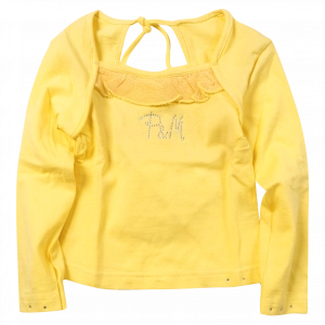 Παιδική μπλούζα Picollo Mondo για κορίτσια P & M κίτρινο καθημερινή άνετη  βόλτα ετών online (1)
