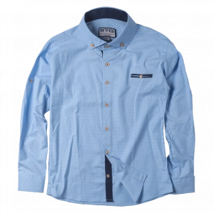 Παιδικό πουκάμισο για αγόρια RG Overnight γαλάζιο πουκάμισα με σχέδια αγορίστικα ετών online