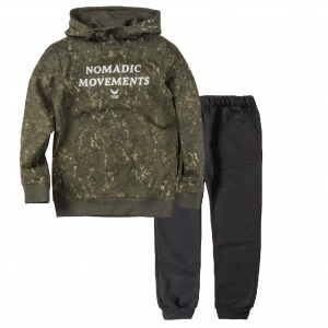 Παιδική μπλούζα Losan για αγόρια Nomadic χακί καθημερινή άνετη ζεστή βόλτα σχολείο επώνυμη ετών online (1) | Παιδικό παντελόνι φόρμας Line για αγόρια χειμερινό μαύρο οικονομικά φούτερα παντελόνια σκέτα φόρμες χοντρά online 