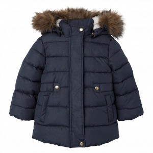 Παιδικό μπουφάν name it για κορίτσια parka μπλε χειμερινά μπουφάν με γούνα παρκα ετών online