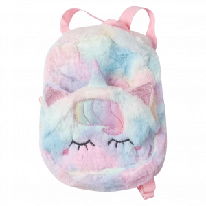 Παιδική τσάντα πλάτης για κορίτσια unicorn sleep ροζ για κοριτσάκια τσαντούλες χνουδωτές  μικρές online