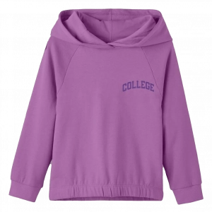 Παιδική μπλούζα name it για κορίτσια college φούξια φούτερ μπλούζες ζεστές  μοντέρνες φαρδυές με κουκούλα ετών buggy fit