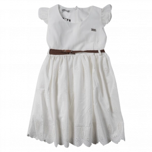Παιδικό φόρεμα Εβίτα για κορίτσια Snow άσπρο καλοκαιρινά ετών ελληνικά casual online  (1)