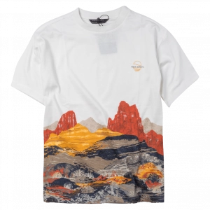 Παιδική μπλούζα Mayoral για αγόρια Mountains άσπρο tshirt μακό κοντομάνικα επώνυμα ετών online (1)