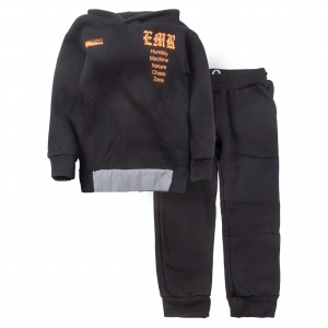 Παιδικό σετ φόρμας Emery για αγόρια Monadical μαύρο ζεστό σχολείο κουκούλα άνετο καθημερινό φούτερ ετών (1)
