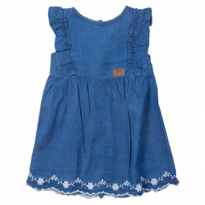 Βρεφικό φόρεμα Εβίτα για κορίτσια  jean collect μπλε κοριτσίστικο καλοακαιρινό μοντέρνο μηνών online (1)