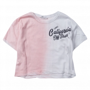 Παιδική μπλούζα ΝΕΚ για κορίτσια California offshore ροζ κοντομάνικη καθημερινή καλοκαιρινή ετών (1)