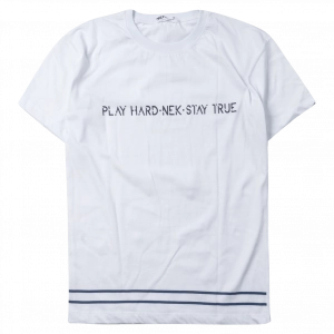 Παιδική μπλούζα ΝΕΚ για αγόρια play hard άσπρο καλοκαιρινές κοντομάνικες t-shirt μακό ετών