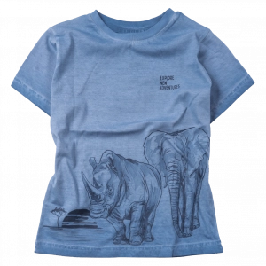Παιδική μπλούζα Mayoral για αγόρια Celeste μπλε επώνυμη μοντέρνα καλοκαιρινή ετών online (1)