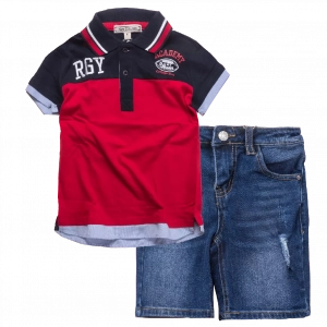 Παιδική μπλούζα New College για αγόρια Academy κόκκινο καθημερινό άνετο polo βόλτα καλοκαιρινό ετών online (1) | Παιδικό σορτς New College για αγόρια Motospeed τζιν άνετο καλοκαιρινό casual ετών (8) 