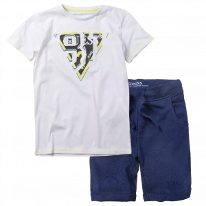 Παιδική μπλούζα Guess για αγόρια Adams άσπρο καθημερινές μακό επώνυμες ετών online (1) | Παιδική βερμούδα Guess για αγόρια Animation μπλε καλοκαιρινές επώνυμες καθημερινές μονόχρωμες online (1) 