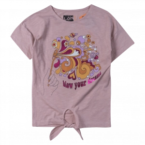 Παιδική μπλούζα Losan για κορίτσια Blow your dreams ροζ κοντομάνικες καλοκαιρινές επώνυμες online (1)