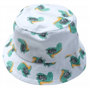 Παιδικό Bucket καπέλο για αγόρια Dinosaur Little άσπρο καλοκαιρινό για παραλία για βόλτα μοντέρνο ετών online (1)