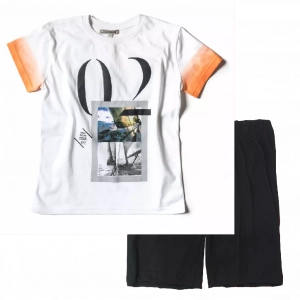 Παιδική μπλούζα New college 02 άσπρη | Παιδική βερμούδα Online για αγόρια Protem μαύρο καλοκαιρινές βερμούδες αγορίστικες σορτσάκια οικονομικά ελληνικά ετών 