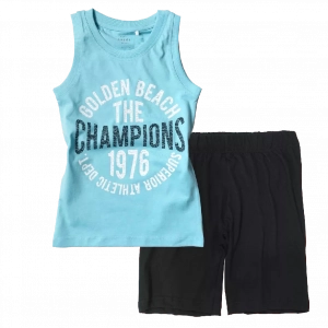 Παιδική μπλούζα Name It για αγόρια Champions γαλάζιο | Παιδική βερμούδα Online για αγόρια Protem μαύρο καλοκαιρινές βερμούδες αγορίστικες σορτσάκια οικονομικά ελληνικά ετών 