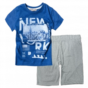 Παιδική μπλούζα New College για αγόρια New York μπλε | Παιδική βερμούδα Online για αγόρια Protem γκρι καλοκαιρινές βερμούδες αγορίστικες σορτσάκια οικονομικά ελληνικά ετών 
