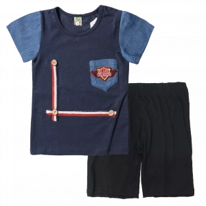 Παιδική μπλούζα για αγόρια Elabo μπλε κοντομάνικα μπλουζάκια για αγόρια ετών καλοκαιρινά online | Παιδική βερμούδα Online για αγόρια Protem μαύρο καλοκαιρινές βερμούδες αγορίστικες σορτσάκια οικονομικά ελληνικά ετών 