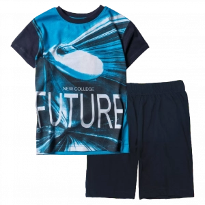 Παιδική μπλούζα New College για αγόρια Future Μπλε καλοκαιρινές μοντέρνες ποιοτικές μπλούζες online | Παιδική βερμούδα Online για αγόρια Protem μπλε καλοκαιρινές βερμούδες αγορίστικες σορτσάκια οικονομικά ελληνικά ετών 