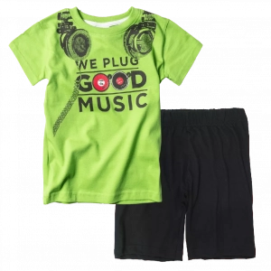 Παιδική μπλούζα New College για αγόρια Good Music Πράσινο αγορίστικες ελληνικές κοντομάνικες μπλούζες | Παιδική βερμούδα Online για αγόρια Protem μαύρο καλοκαιρινές βερμούδες αγορίστικες σορτσάκια οικονομικά ελληνικά ετών 