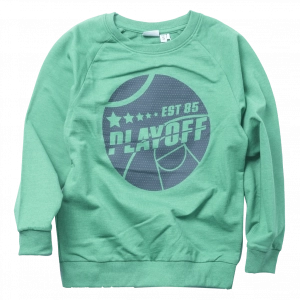 Παιδική μπλούζα Name it για αγόρια Playoff πράσινο καθημερινές εποχιακές επώνυμες ετών μακό φούτερ online (1)