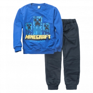 Παιδικό σετ φόρμας Online για αγόρια Minecraft μπλε ρουά ζεστά χειμωνιάτικα φόρμες για το σχολείο ελληνικά ετών Online (9)